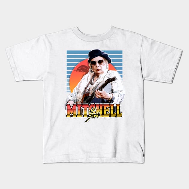 Retro Legends Joni Mitchell // style Flyer Vintag Kids T-Shirt by Now and Forever